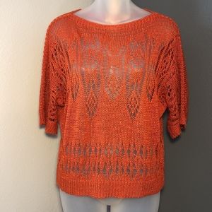 Anthropologie • Moth • Open Knit Crochet Sweater